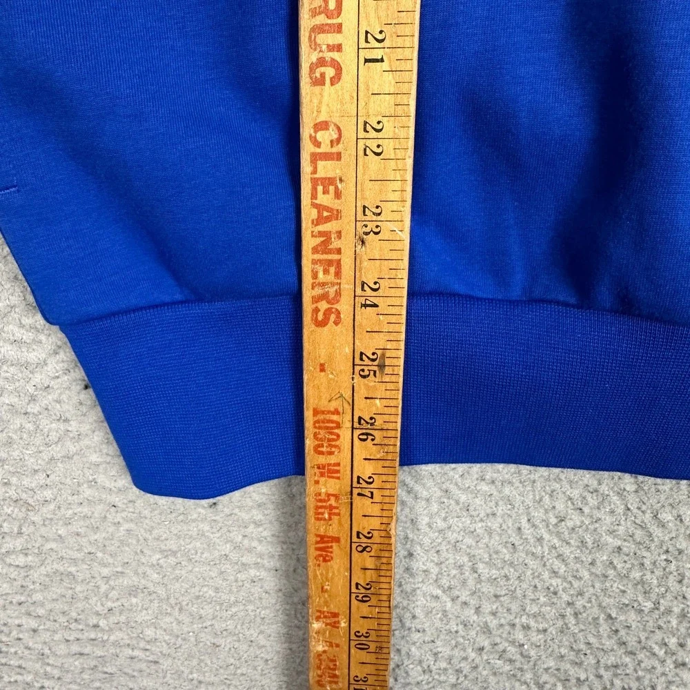 Polo Ralph Lauren Hoodie Men Medium Blue Orange Graphic Logo Pullover Sweatshirt